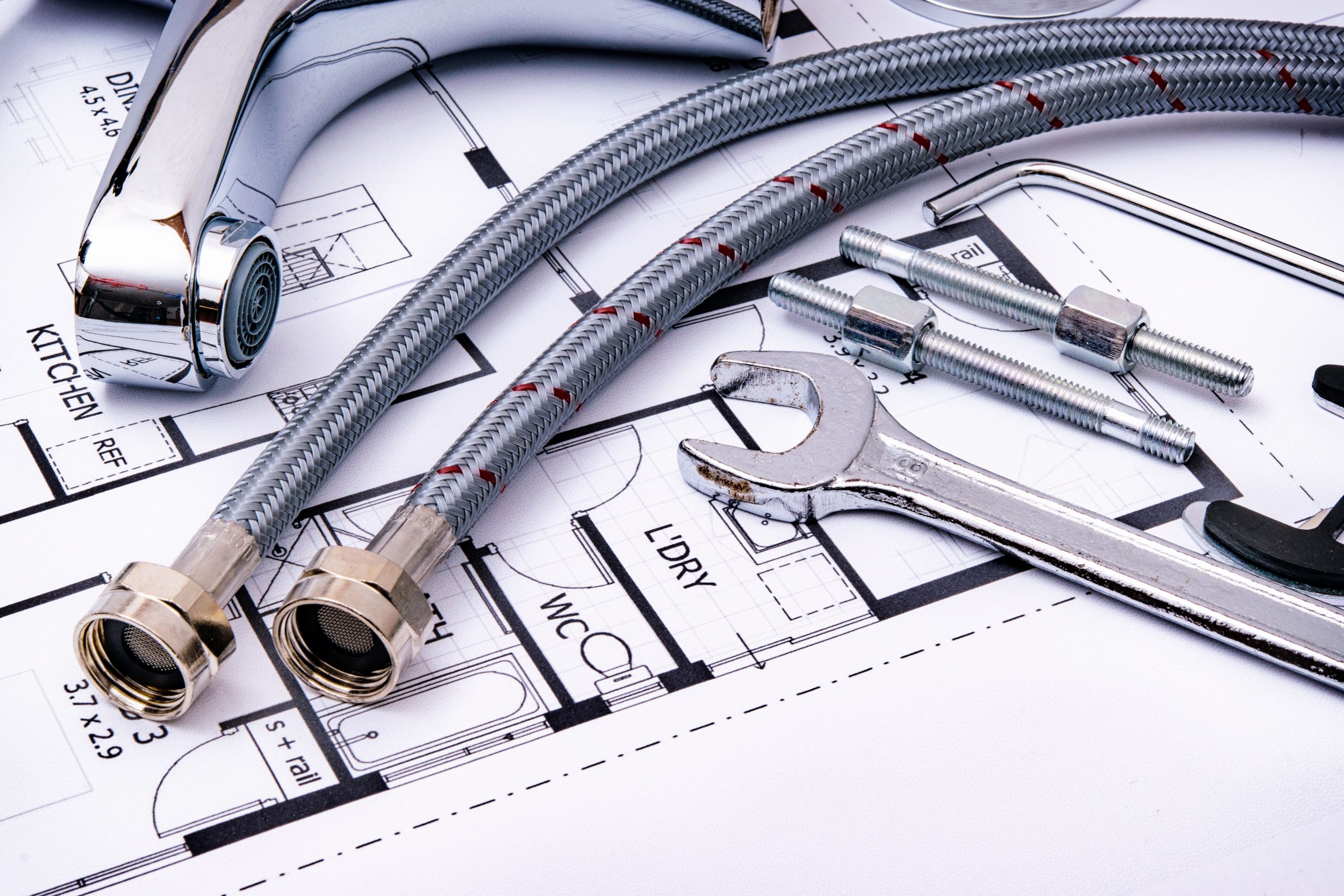 Plumbing installation services completed inside a modern home